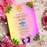 Invitation Mariage indien hindou Ganesha Pink Peacock Pair<br><div class="desc">Célébrez l'union des coeurs avec notre Faire-part de mariage indienne hindou, ornée du logo divin de Ganesha, des éléments roses délicats, et la présence royale d'une paire de paons dans le design. Cette invitation n'est pas seulement une faire-part, c'est une ode visuelle à la tradition, à l'amour et aux nouveaux...</div>