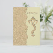 Invitation Mariage indien indien Ganesha (Debout devant)
