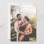 Invitation Mariage indien Mehndi moderne & traditionnel Gold (Dos)