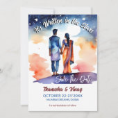 Invitation Mariage indien sauf la date qu'il est écrit en éto (Devant)