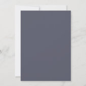 Invitation Mariage Indigo Gold Lily (Dos)