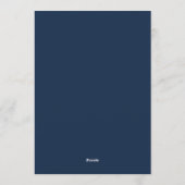 Invitation Mariage Indigo Humeur Fleurie (Dos)