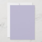 Invitation Mariage Indigo Lilas Ranunculus Eucalyptus (Dos)