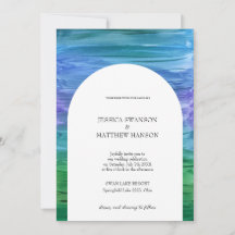 Mariage indigo riche, vert profond et améthyste