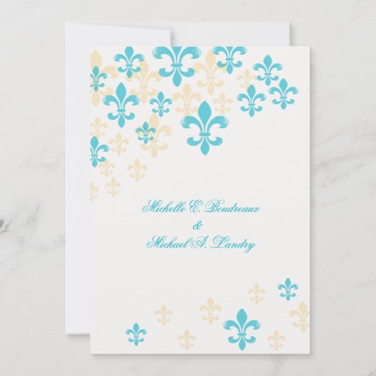 Invitation Mariage informel 2 de Fleur de Lis Cascade (Dos)