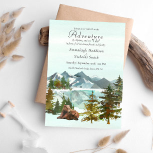 Invitation Mariage Informel Aventure en Forêt