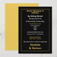 Mariage Informel Or Noir