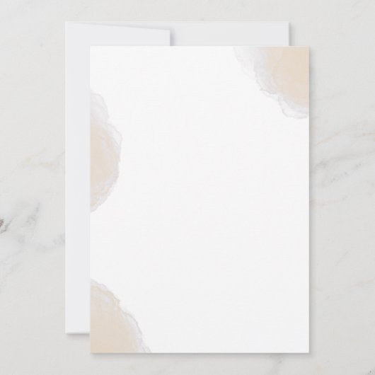 Invitation Mariage initial minimaliste moderne (Dos)