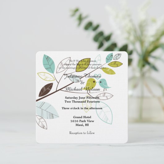 Invitation Mariage Inséparable (Debout devant)