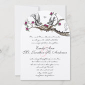 Invitation Mariage Inséparable de forêt rustique (Devant)