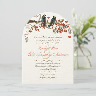Invitation Mariage Inséparable de la feuille de chute d'ambre