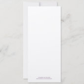 Invitation Mariage Inséparable forestier enchanté (Dos)