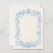 Invitation Mariage inséparables floraux Toile (Dos)