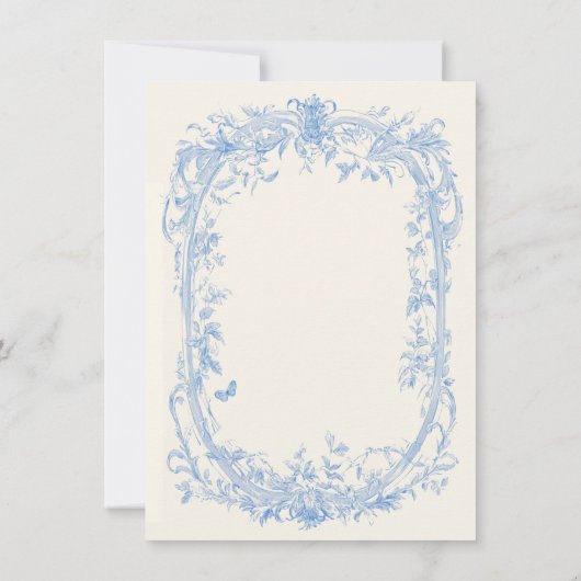 Invitation Mariage inséparables floraux Toile (Dos)