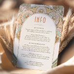 Invitation Mariage Insérer INFO Art Nouveau Vintage par Mucha<br><div class="desc">Art Nouveau Carte d'information de mariage Vintage par Alphonse Mucha dans un design floral, romantique et fantaisiste. Les fleurs victoriennes complètent les polices art déco classiques. Entrez vos informations personnalisées, et vous avez terminé. Si vous souhaitez modifier la conception, cliquez sur le bouton bleu "Customiser". Merci tellement pour considérer mon...</div>