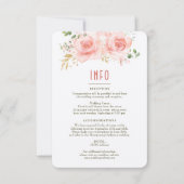 Invitation Mariage Insérer INFO et détails Gold & Blush (Devant)