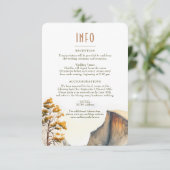 Invitation Mariage Insérer INFO et détails Yosemite Park (Debout devant)