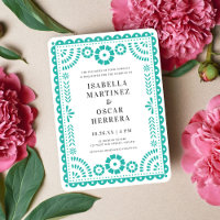 Mariage inspiré Aqua Papel Picado