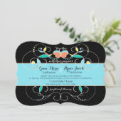 Invitation Mariage inspiré par l'art populaire country (Debout devant)