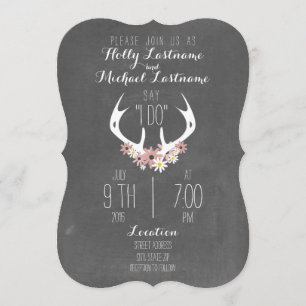 Invitation Mariage inspiré par le tableau de bord Floral Antl