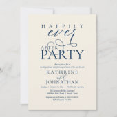 Invitation Mariage intime avec fête moderne de conte de fées (Devant)
