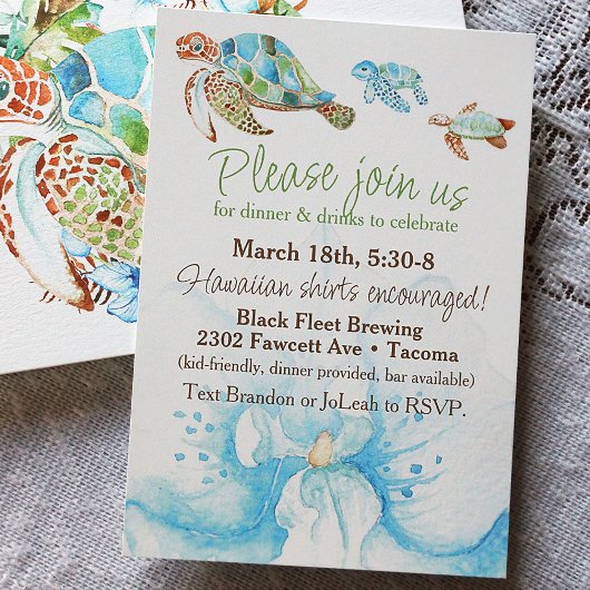 Invitation Mariage Intime de l'Orchidée Bleue, Réception de F