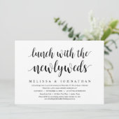 Invitation Mariage Intime, Déjeuner Avec Les Nouveaux Mariés (Debout devant)