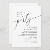 Invitation Mariage Intime et Fête de Fiançailles pour un "Hap (Devant / Derrière)
