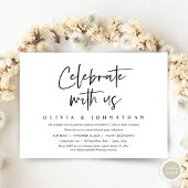 Invitation Mariage Intime et Fête de Fuite, Célébrez avec nou