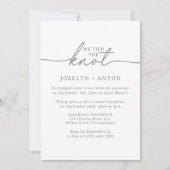 Invitation Mariage Intime et Réception de Mariage Élégants (Devant)