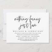 Invitation Mariage Intime et Simple, Rien de Fantaisiste, Jus (Devant)