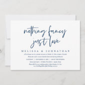 Invitation Mariage Intime et Simple, Rien de Fantaisiste, Jus (Devant)