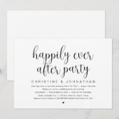 Invitation Mariage Intime, Fête de Félicité Éternelle (Devant / Derrière)