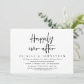 Invitation Mariage Intime Fête d'Elopement, Heureux pour Touj (Debout devant)