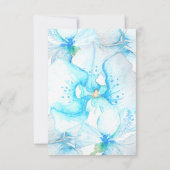 Invitation Mariage Intime Réception de Fiançailles Orchidée B (Dos)