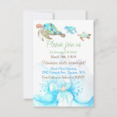 Invitation Mariage Intime Réception de Mariage Orchidée Bleue (Devant)