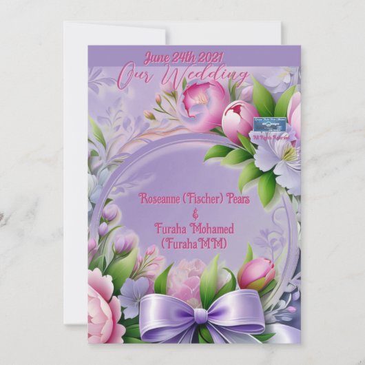 Invitation Mariage Inv. 1 RFPMD Violet(Horizon) ©️ 2024 (Devant)