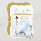 Invitation Mariage Inv. 3 Blanc(La robe) RFPMDesigns ©️ 2024 (Devant / Derrière)