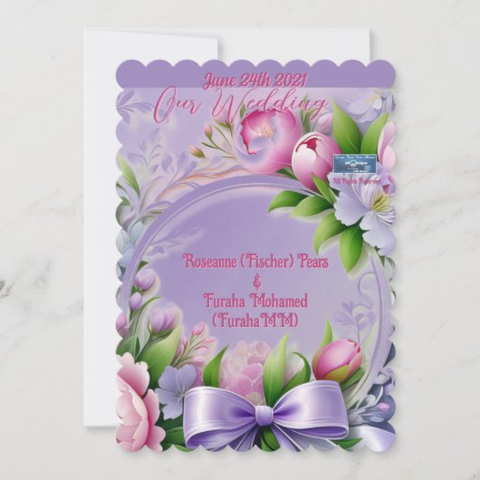 Invitation Mariage Inv. 4 FRPMD Violet(Horizon) ©️ 2024 (Devant)