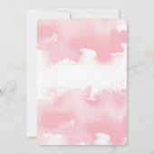 Invitation MARIAGE INVITE chic chic aquarelle rose vif (Dos)