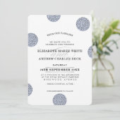 Invitation MARIAGE INVITE chic minimaliste grand mini point (Debout devant)