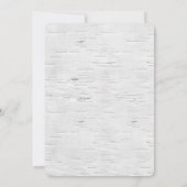 Invitation Mariage Inviter des Antlers de cerfs sur Birch (Dos)