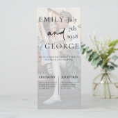 Invitation Mariage Inviter le Modèle avec photo (Debout devant)