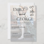 Invitation Mariage Inviter le Modèle avec photo (Devant)