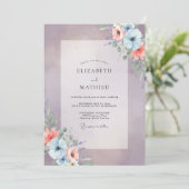 Invitation Mariage Iris Abricot Peint (Debout devant)