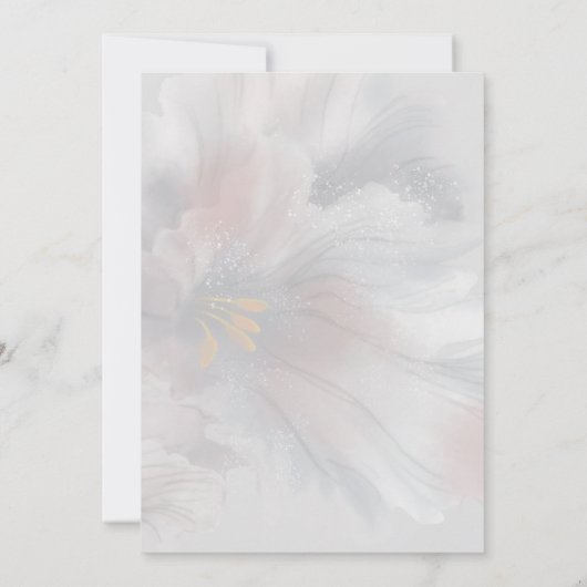 Invitation Mariage Iris aquarelle (Dos)