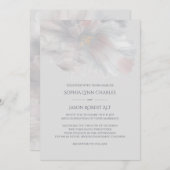 Invitation Mariage Iris aquarelle (Devant / Derrière)