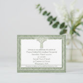 Invitation Mariage irlandais de KRW Celtic Cross (Debout devant)