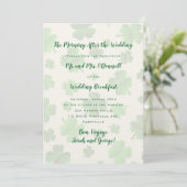 Invitation Mariage irlandais Petit-déjeuner de fête Invitatio (Debout devant)