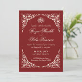 Invitation Mariage islamique Deep Ruby (Debout devant)